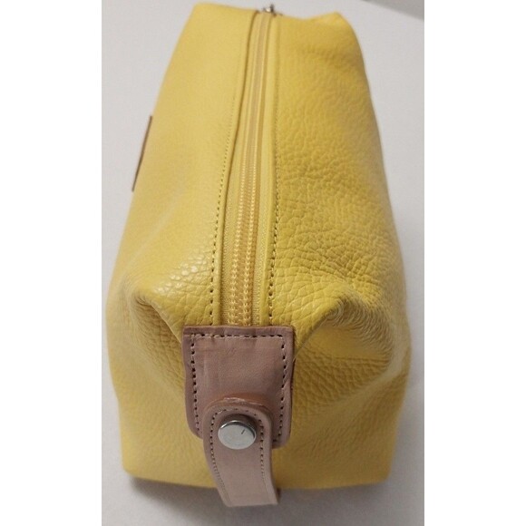 Moscardini~Firenze- Soft Yellow Leather Travel Toiletry Bag- NWOT - Picture 12 of 16